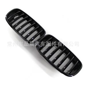 Grille BMW X5 E70 2008-2013, ligne simple, noir brillant, pare-chocs en plastique ABS, pièce de rechange pour mise à niveau - Product Image 2