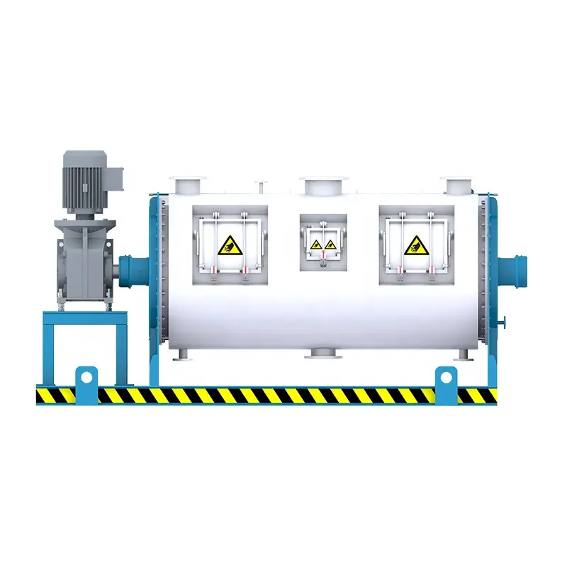 水平加熱または冷却ミキサースクリューベルト水平混合ドラムドライパウダー水平混合ドラムパウダーミキサー