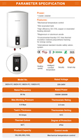 Chauffe-eau électrique sans réservoir pour toute la maison, élément chauffant en acier inoxydable, économe en énergie, contrôlé par application, compétitif