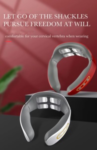 Alat Pijat Leher Elektronik 4D Pulse Wireless Portable Smart <span class=keywords><strong>Neck</strong></span> Care Warmer Pemanas Servikal - Product Image 5