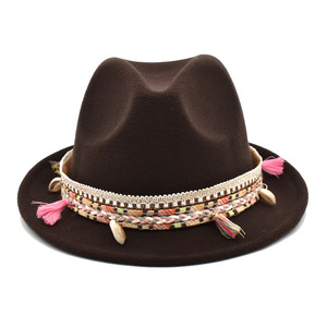 Nuovo arrivo in tinta unita autunno inverno caldo cappello di lana da uomo britannico cappello Fedora cappello a tesa piccola cappello in feltro per giocatore d'azzardo all'ingrosso - Product Image 2