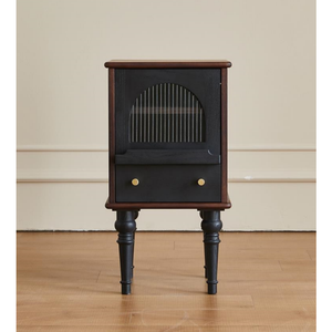 Nouvelle <span class=keywords><strong>table</strong></span> <span class=keywords><strong>de</strong></span> chevet <span class=keywords><strong>de</strong></span> style français, luxueuse et classique, en chêne rouge, avec rangement et 1 tiroir, pieds <span class=keywords><strong>de</strong></span> 71,5 cm <span class=keywords><strong>de</strong></span> hauteur, pour chambre <span class=keywords><strong>à</strong></span> coucher, salon - Product Image 1