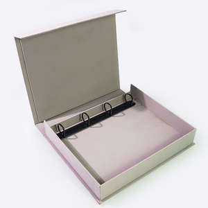 Nhà máy ảnh cuốn sách tùy chỉnh chất kết dính vải vỏ sò chất kết dính hộp trực tiếp Giấy Quay cạnh 3 Vòng chất kết dính - Product Image 4