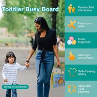Jouets Montessori sensoriels interactifs éducatifs portables et légers pour tout-petits, en feutre, multi-effets, pour l'autisme, pour activités sensorielles