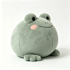 Juguete de peluche de rana suave, peluche de rana para niños, peluche de rana verde salvia - Product Image 4