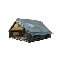 Tente de camping gonflable à armature diagonale en tissu Oxford, imperméable, à montage rapide, portable, pour l'extérieur, directement de l'usine