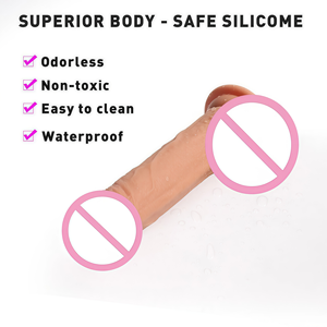 Molde de silicona natural grande para dildo, dildo realista de silicona líquida con ventosa para uso anal <span class=keywords><strong>gay</strong></span>, juguete sexual femenino - Product Image 4