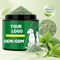 Polvo Dental para Perros, Limpieza Dental, Probióticos, Tratamiento para el Mal Aliento, Placa y Sarro, Suplementos para la Salud Dental de las Mascotas