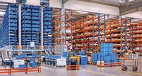Sistem Rak Penyimpanan dan Pengambilan Otomatis dengan Crane Penumpuk Sistem ASRS Cerdas Robot Gudang Pintar Peralatan Logistik