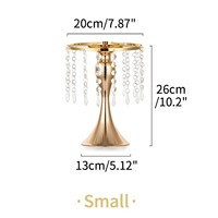 Accessoires de mariage WH, style européen, ensemble de fleurs en fer forgé en queue de poisson, décoration de table principale, table d'accueil, ustensiles de table en cristal