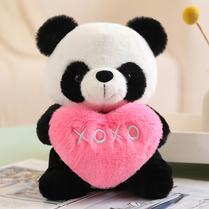 Peluche <span class=keywords><strong>Panda</strong></span> Amour, Jouet en Peluche, <span class=keywords><strong>Panda</strong></span> qui Embrasse le Cœur, Oreiller pour Enfants, Cadeau pour la Saint-Valentin - Product Image 2