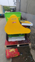 Mini-presse à balles carrées verte pour usage domestique, pour paille de riz et ensilage de maïs, en sac