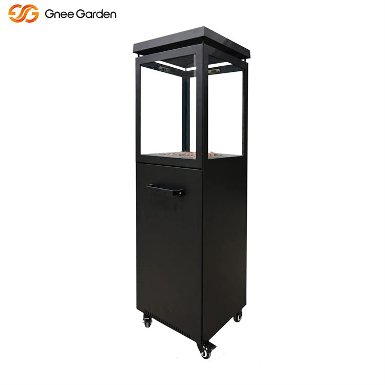 Modern Outdoor Gas & Firewood Fireplace Freestanding Fire Pit Table ...