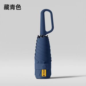 Parapluie pliable trois volets entièrement automatique, exclusif transfrontalier, avec boucle, toutes saisons, surdimensionné, avec logo personnalisé - Product Image 3