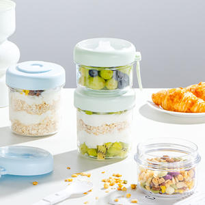 Recipiente para ensalada Swy de 500 ml, de doble pared, portátil, para viajes, estudiantes, con tapa, para uso en la oficina y picnics. - Product Image 2