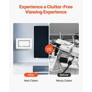 Gestión de cables DB y accesorios-Caja de medios estructurada DB empotrada de 9 pulgadas con cubierta en la caja de medios de TV en la pared - Product Image 3