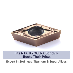 Dao tiện cacbua chất lượng cao 55 độ hình thoi DCGT11T3 dùng cho gia công các chi tiết nhỏ trên vật liệu thép không gỉ và hợp kim siêu bền - Product Image 5