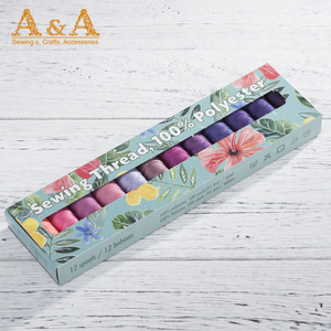 Bộ Chỉ May Tay <span class=keywords><strong>Polyester</strong></span> 72 Màu AA Bộ Chỉ May Sợi <span class=keywords><strong>Polyester</strong></span> 100 Yard Sản Xuất Tại Trung Quốc - Product Image 6