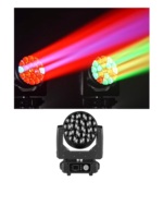 Lampe de shampooing d'activité à diode électroluminescente Halo 19X15W RGBW 4IN1 DMX 512 Zoom, utilisée pour l'éclairage de scène de fête.