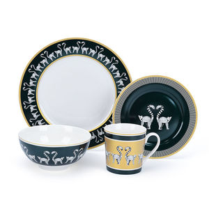 Wholesale Luxury Dinner <b>Set</b> New Design Custom Ceramic <b>Dinnerware</b> <b>Sets</b> Madagascar Animal Inspired Dishes & Plates - Product Image 6