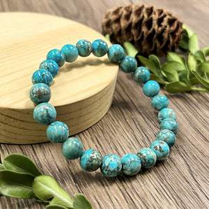 Pulsera de Piedra Natural con Cuentas de Vidrio Coloridas, Energía del Plexo Solar, Servicio de Exportación Global de Primera Categoría, Personalización Artesanal - Product Image 1