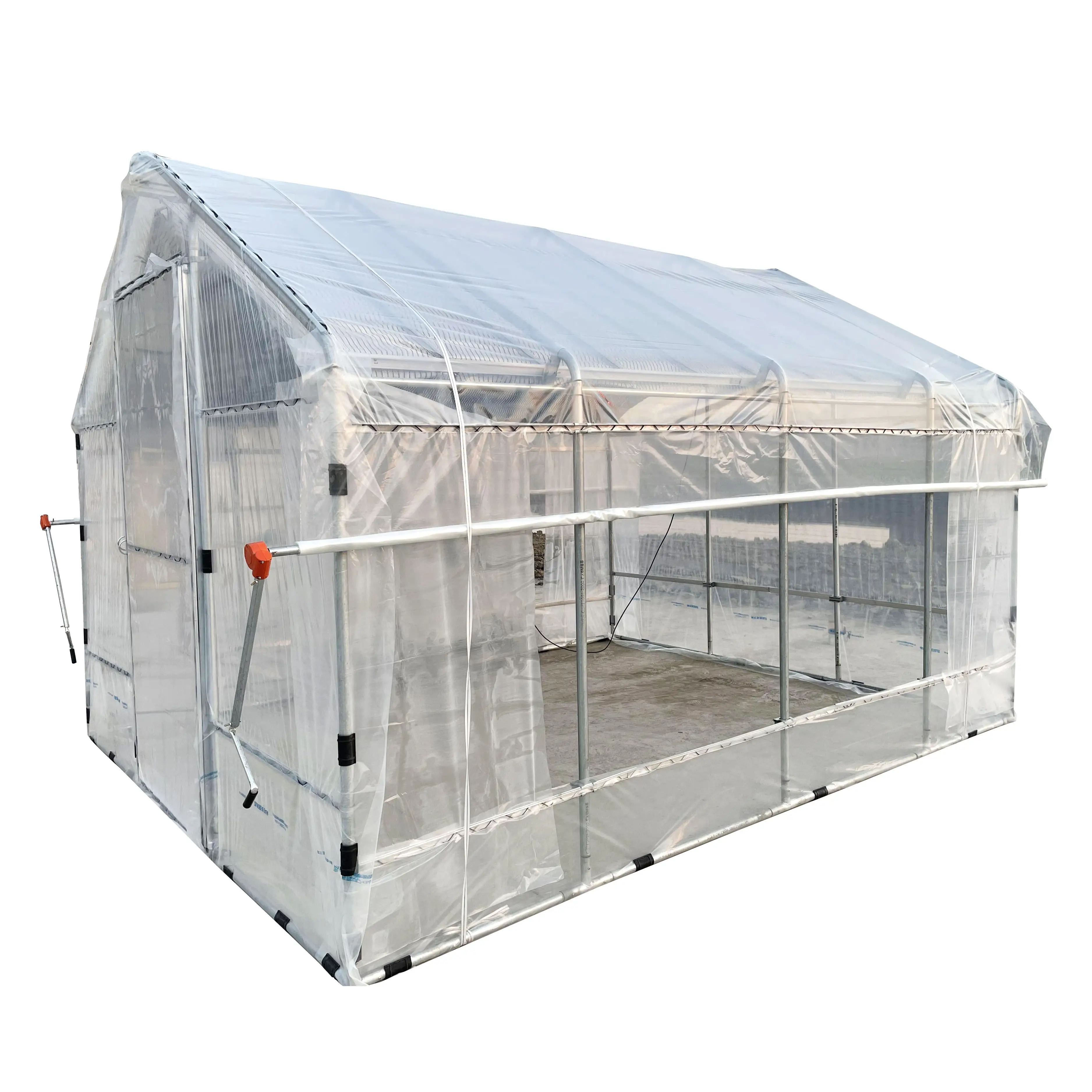 Agriculture greenhouse /poly garden green house/ tunnel greenhouse with auto shading system