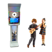 Espejo Mágico Interactivo con IA METO, Cabina de Fotos con Pantalla Táctil, Cámara, Impresora, Sistema de Cristal Infinito 360 para Bodas, Completo
