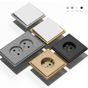 Chất lượng cao kamanni S3-4 Châu Âu PC 16A đơn cực đôi ném cảm ứng Bảng điều chỉnh tường chuyển đổi ổ cắm 250V Max 2 cửa hàng 2 USB + 2 C - Product Image 2