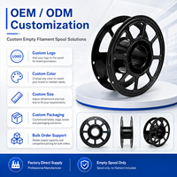 Bobine vide de filament d'imprimante 3D 1 kg, bobine en plastique, consommables, bobine d'enroulement, bobine industrielle de haute qualité pour PLA