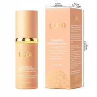 Fond de Teint Liquide Magique 4-en-1 Changeant de Couleur, Blanchissant, Couvrance Totale, Imperméable, Hydratant, Longue Tenue, Non-Cakey, Faible MOQ