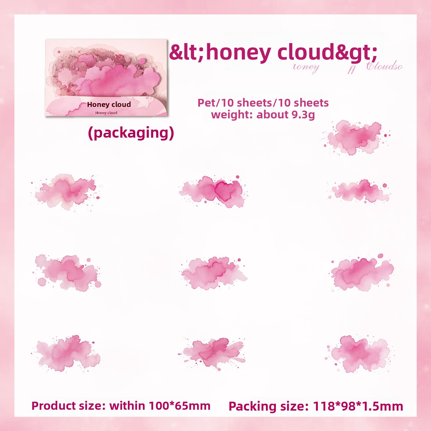 F Nuvole di cotone dolci come il miele