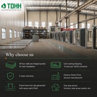 TDHH Z-Typ Faltbares Containerhaus Klappbares Containerheim Vorgefertigtes Campgebäude für Baustellenunterkünfte