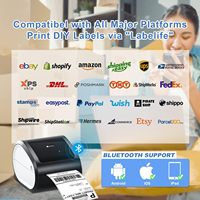 Imprimante d'étiquettes d'expédition thermique Phomemo D520-BT sans fil 4x6, imprimante de codes-barres, connectivité mobile, utilisée par le fabricant