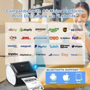 Phomemo-Impresora térmica de etiquetas de envío, Impresora inalámbrica de código de barras, 4x6, para teléfono móvil, de segunda mano - Product Image 5