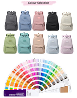 Sac en polyester léger et imperméable avec fermeture éclair et doublure en polyester pour femme, idéal pour les voyages et les occasions décontractées