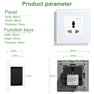 Bán buôn tuya thông minh EU/UK tiêu chuẩn 3pin phổ tường Ổ cắm chuyển đổi Google Alexa tương thích Outlet - Product Image 4