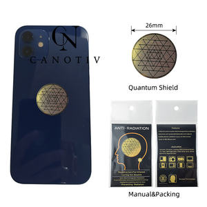 Bio Energy Anti Radiation Mobile Phone Sticker Plated 24K Gold Trigonometry Stickers para electrodomésticos Computadora - Product Image 3