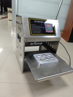 Machine manuelle de thermoscellage de tasses de capsules de café en aluminium