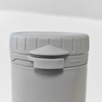 Vente en gros de pots cosmétiques vides en PP, contenants à large ouverture avec joint anti-effraction, logo personnalisé disponible.