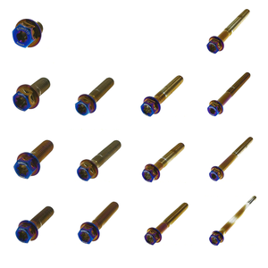 SOMOTO Taiwan SUS304 Stainless Steel Motorcycle Bolts M8 6-Lobe Hex Head PVD Burnt Titanium Motorbike Custom <b>Fasteners</b> - Product Image 2