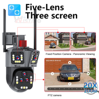 Kamera CCTV Wireless Wifi Wistino Outdoor 20X Zoom, Audio Dua Arah, Penglihatan Malam, Keamanan, Pengawasan Jaringan, Kamera PTZ