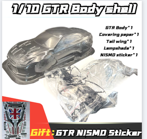 1/10 GTR R35พีวี<span class=keywords><strong>ซี</strong></span>ใสสะอาดไม่ทาสีตัวถัง RC เปลือกโป๊ะความ<span class=keywords><strong>ก</strong></span>ว้าง195มม. ดริฟท์หางโป๊ะสำหรับ HSP HPI Traxxas Tamiya D5s MST - Product Image 6