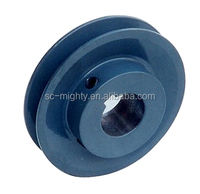 Poulie de courroie trapézoïdale Mighty de haute qualité en acier inoxydable anodisé, norme européenne, types SPA SPB SPZ, alésage 20 mm, 3 rainures, OEM ISO9001