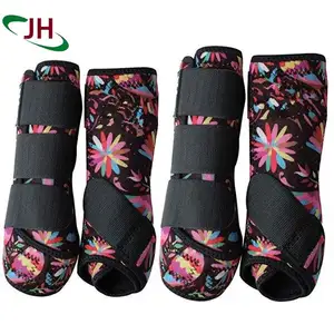 Horse Tendon Fetlock Boots Bell Jumping Leg Protection Boots Horse pattern boots