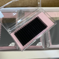 Extensions de cils en velours noir mat et duveteux de qualité supérieure, 0.03, 0.05, 0.07, pour marque privée, fournisseur de plateaux d'extensions de cils