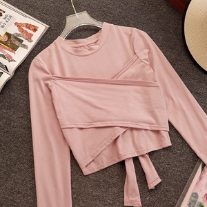 Listo para nave flor conjunto de dos piezas de ropa de las mujeres, falda de las mujeres ropa de otoño conjuntos de las mujeres - Product Image 5