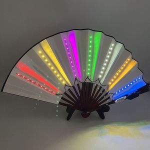 Ventilador Luminoso Plegable para Discoteca, Fiestas y Festivales de Música Electrónica, Ideal para Celebridades de Internet - Product Image 1