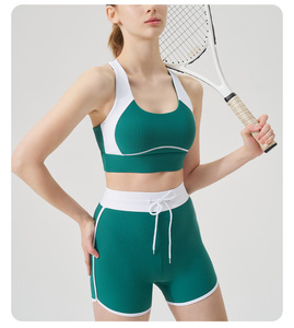 Abbigliamento Sportivo da Donna a Contrasto di Colore, Asciugatura Rapida, Reggiseno Sportivo e Leggings per <span class=keywords><strong>Palestra</strong></span> - Product Image 4