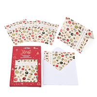 Cartes de vœux de Noël personnalisées imprimées sur papier, cartes postales, cartes de vœux de Noël avec enveloppe