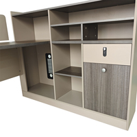 Bureau de travail exécutif convertible au design moderne de luxe avec PC Caractéristiques modulaires en bois pour le bureau du personnel